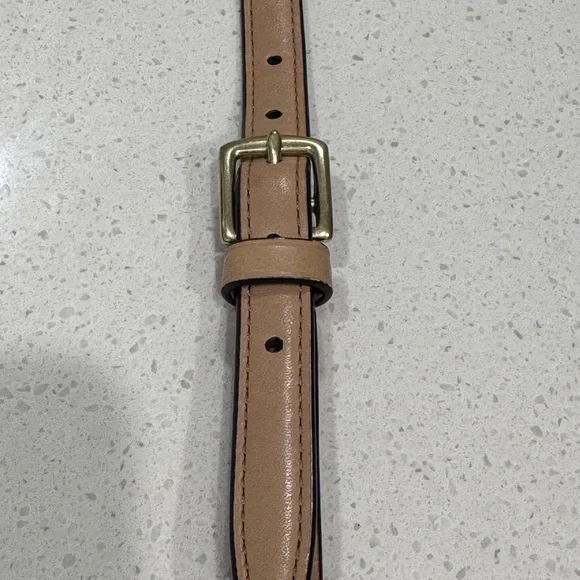 Coach Tan Leather North South Zip Crossbody - Picture 4 of 13